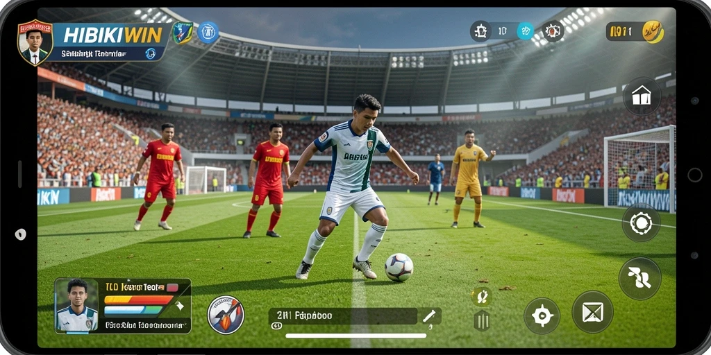 Tampilan gameplay HIBIKIWIN yang seru dan menarik.