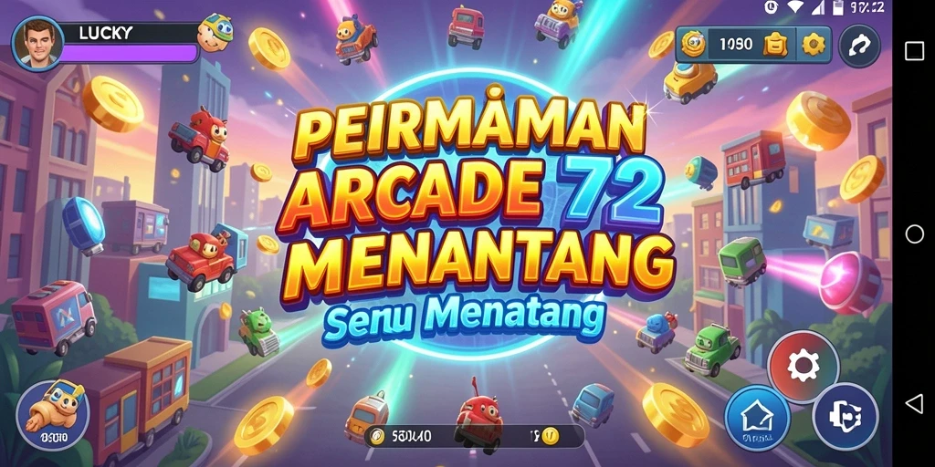 Tampilan menarik gameplay <strong>LUCKY72</strong> dalam sesi bermain arcade.