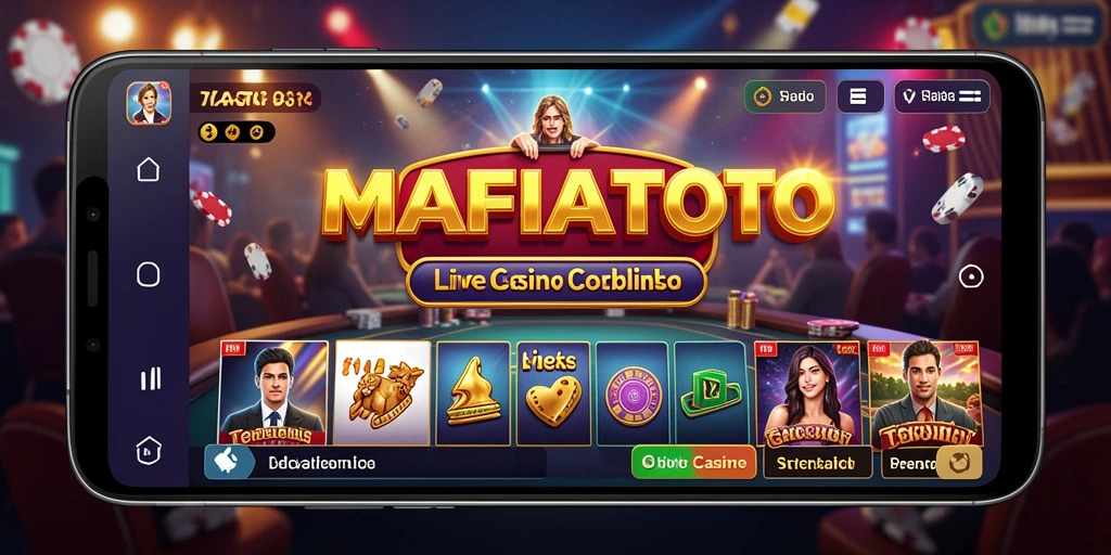 Screenshot gameplay MAFIATOTO menampilkan dealer langsung di meja roulette.