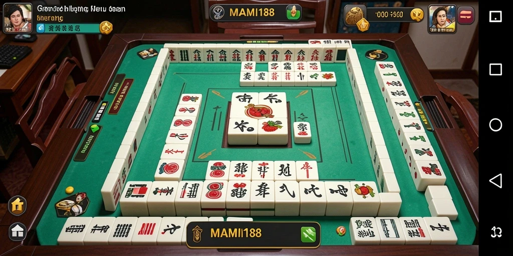 Tampilan screenshot gameplay MAMI188 yang menampilkan keseruan bermain Mahjong.