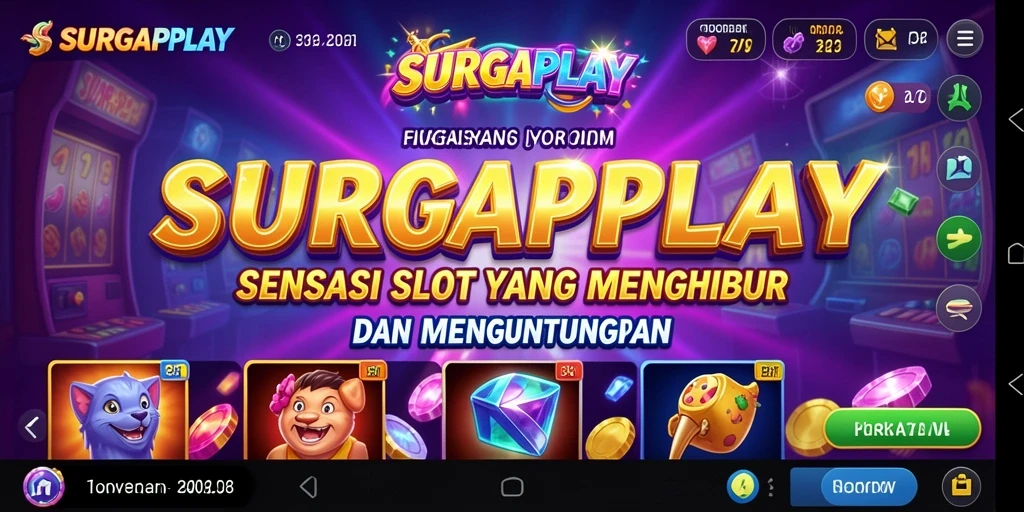 Tampilan menarik dari gameplay Slot SURGAPLAY yang penuh warna.