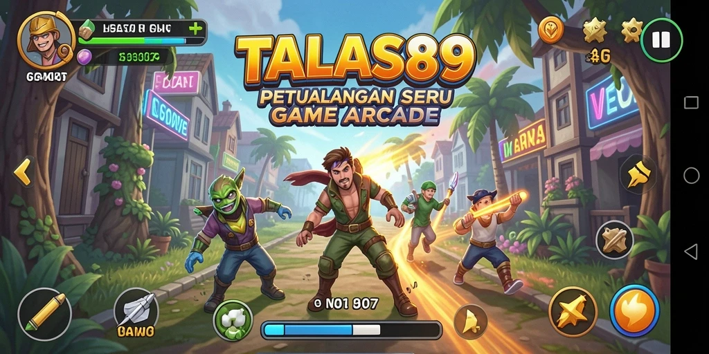 Tampilan gameplay seru di TALAS89 dengan beragam tantangan.