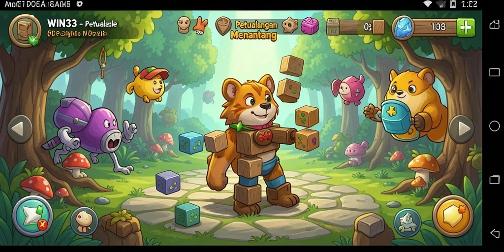 Gameplay WIN33 yang seru dan menantang dalam menyelesaikan puzzle.